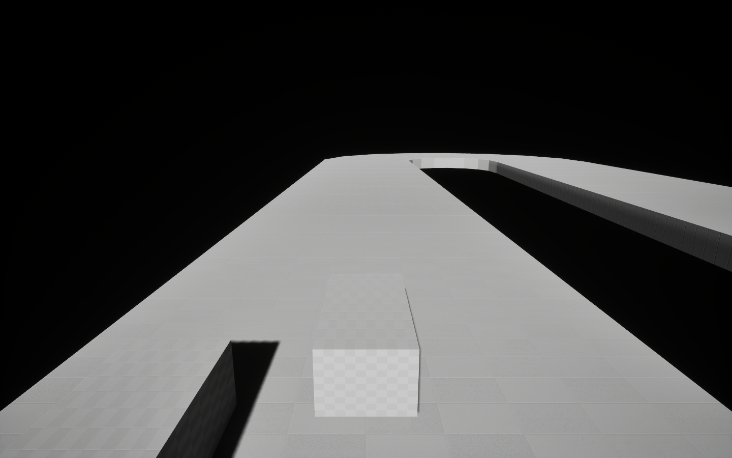 Start and finish straight with boundary walls